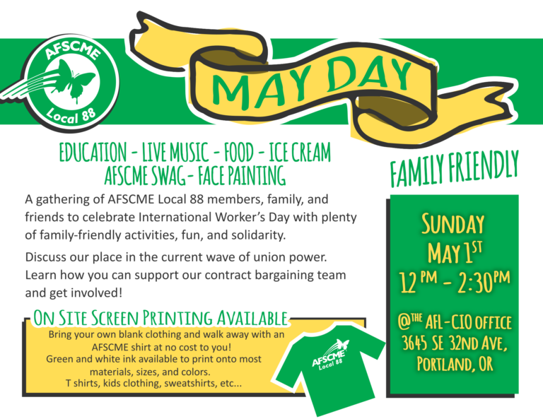 May Day 2022 Flyer