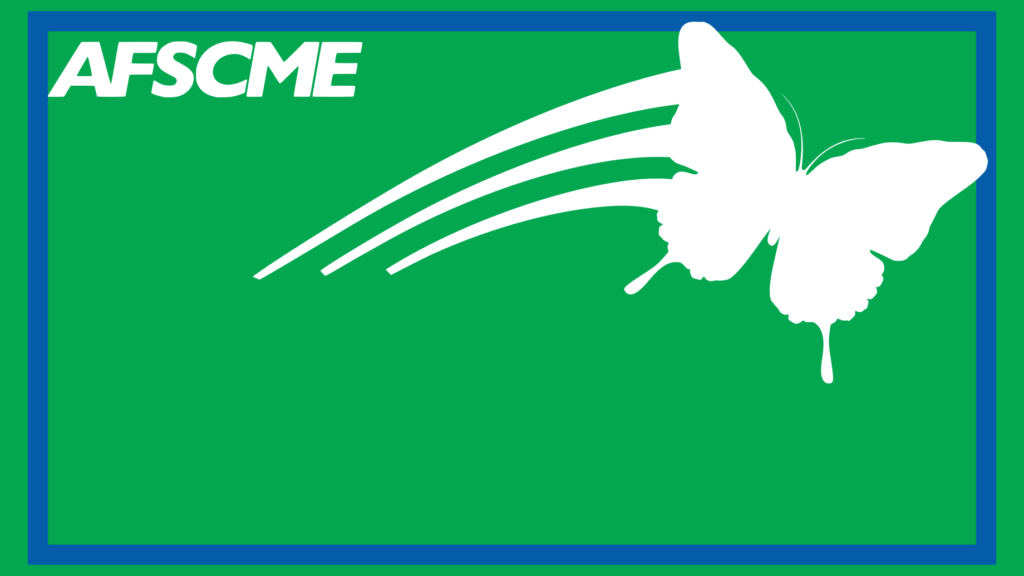 AFSCME Butterfly Virtual Background