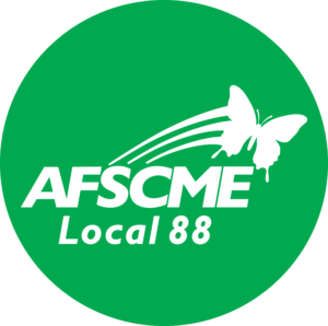 AFSCME Local 88 logo Green Background