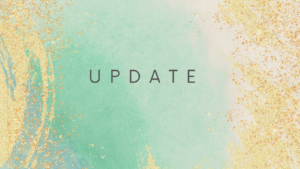 Text: Update on colorful background