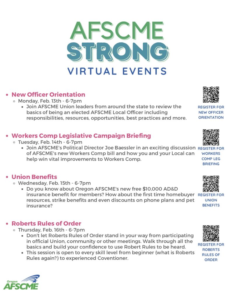 AFSCME Strong Week Flyer Updated 2/10/23