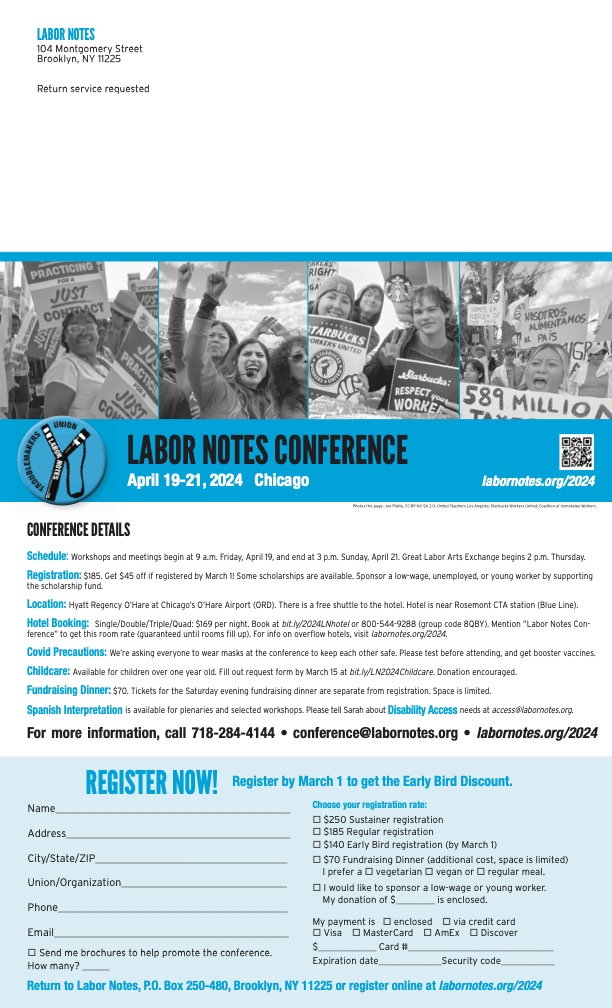 Labor Notes Conference April 1921, 2024 AFSCME Local 88